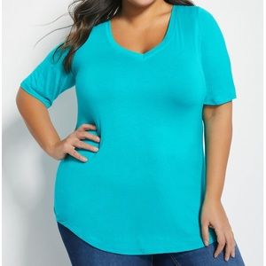 Ashley Stewart V Neck Top